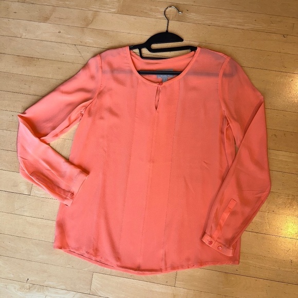 Pure Collection Tops - PURE orange silk top, 2, G992